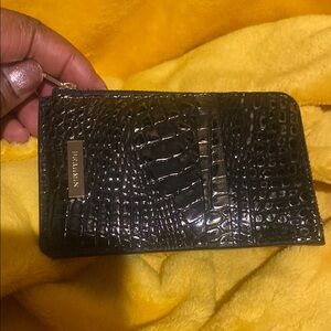Brahmin Black Croc Embossed Wallet